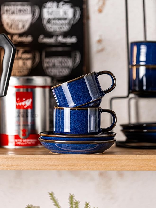 Gomakren 2.5oz Espresso Cups Set of 4