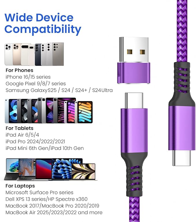 Elebase USB Type C to C 100W Cable 3.3FT