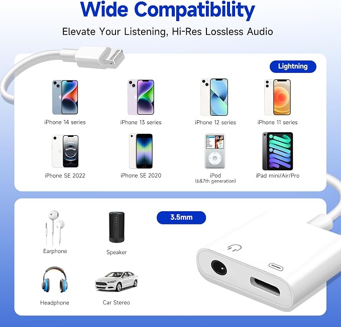 2-in-1 Charging & Audio Adapter