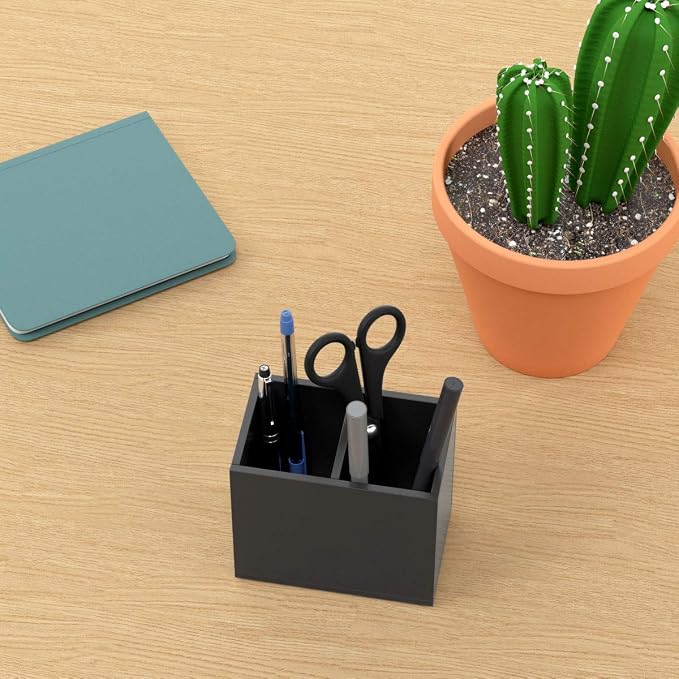 NIUBEE Acrylic Pen Holder 2 Compartments