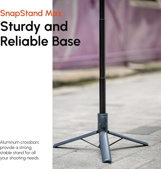 ShiftCam SnapStand Max – Magnetic Selfie Stick & Tripod – Compact, Foldable &
