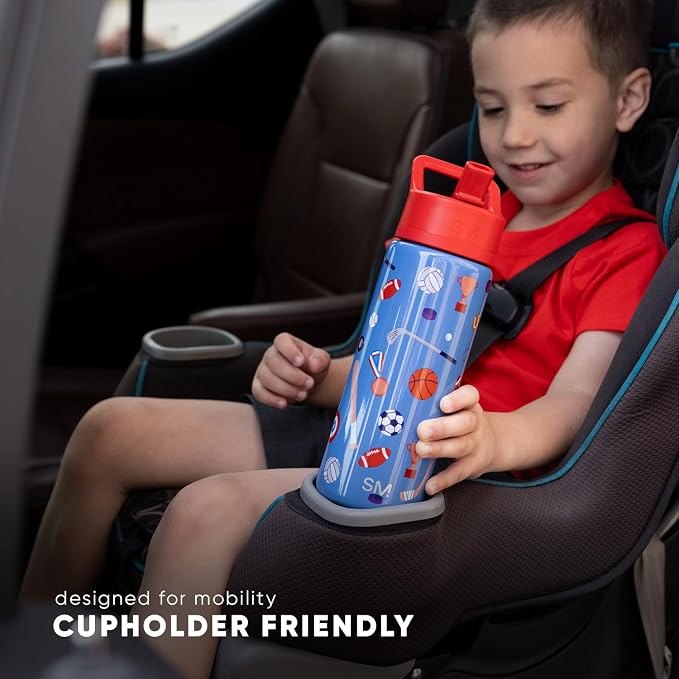 Simple Modern Halloween Kids Water Bottle | 14oz | Ghosts | Insulated Stainless