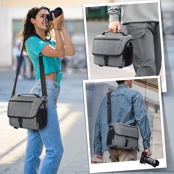 RAINSMORE Camera Bag, DSLR/SLR/Mirrorless Camera Case