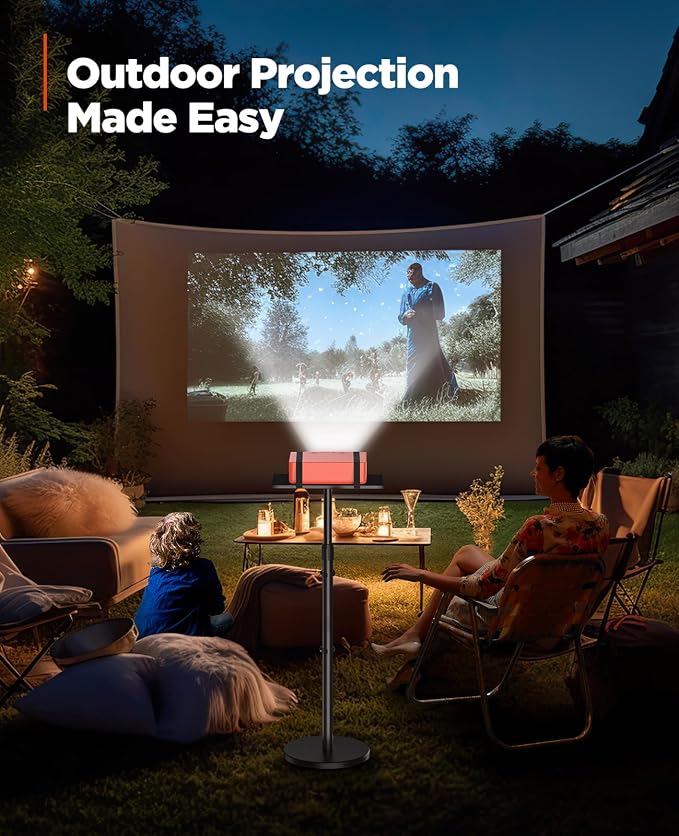 AMADA HOMEFURNISHING Height Adjustable Projector Stand 32"-47", Projector Floor