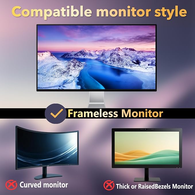 Magnetic Invisible Hidden Design Computer Privacy Screen Filter 24 Inch