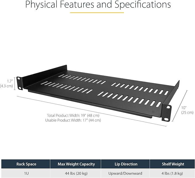 StarTech.com 8U Wall Mount Patch Panel Bracket