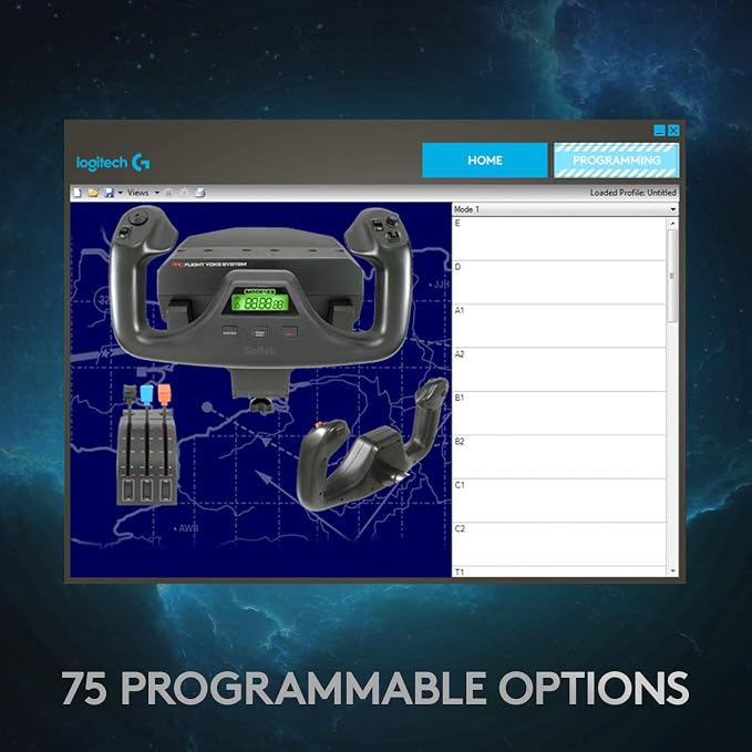 Logitech G PRO Flight Yoke System, Professional Simulation Yoke and Throttle
