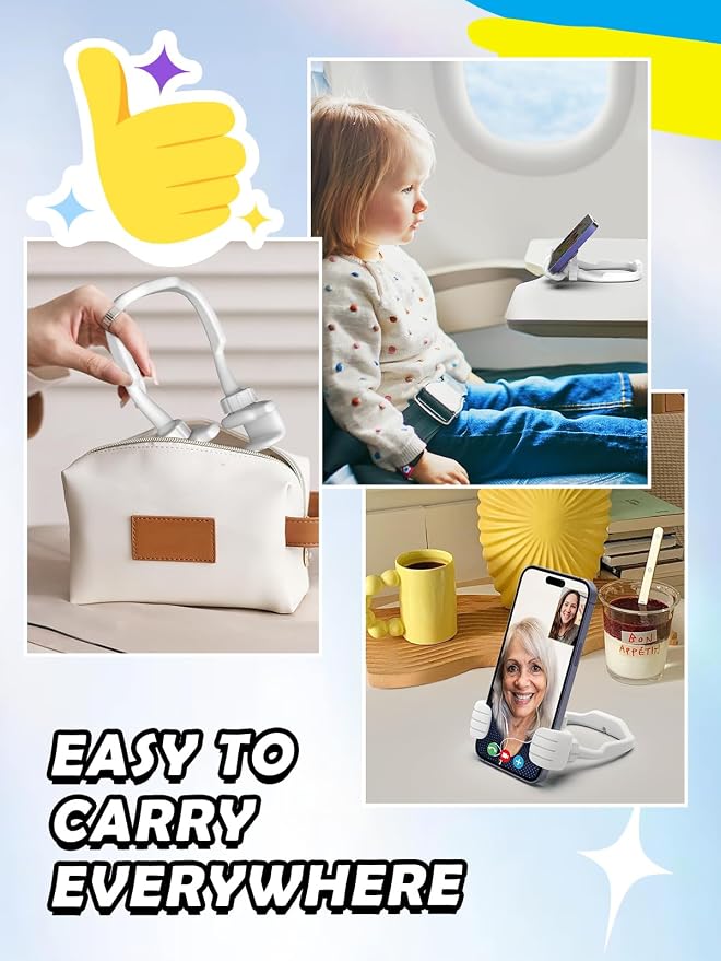 Back to School Supplies Gifts for Boys Girls: Thumbs Up Lazy Phone Stand Holder