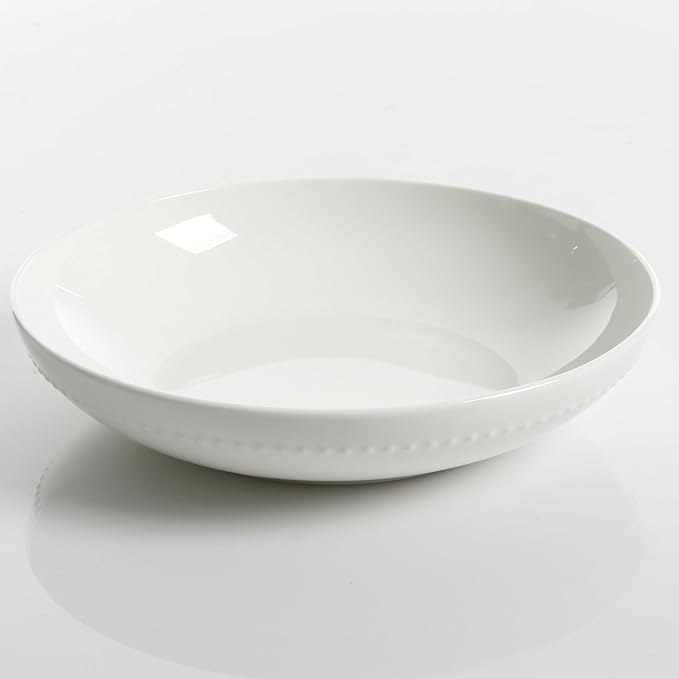 Gibson Elite Embossed Bone China 16-Piece Double Bowl Dinnerware Set, Service