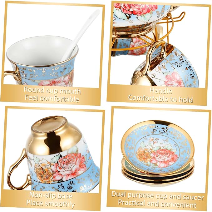 Zhehao 20 Pcs Porcelain Tea Set