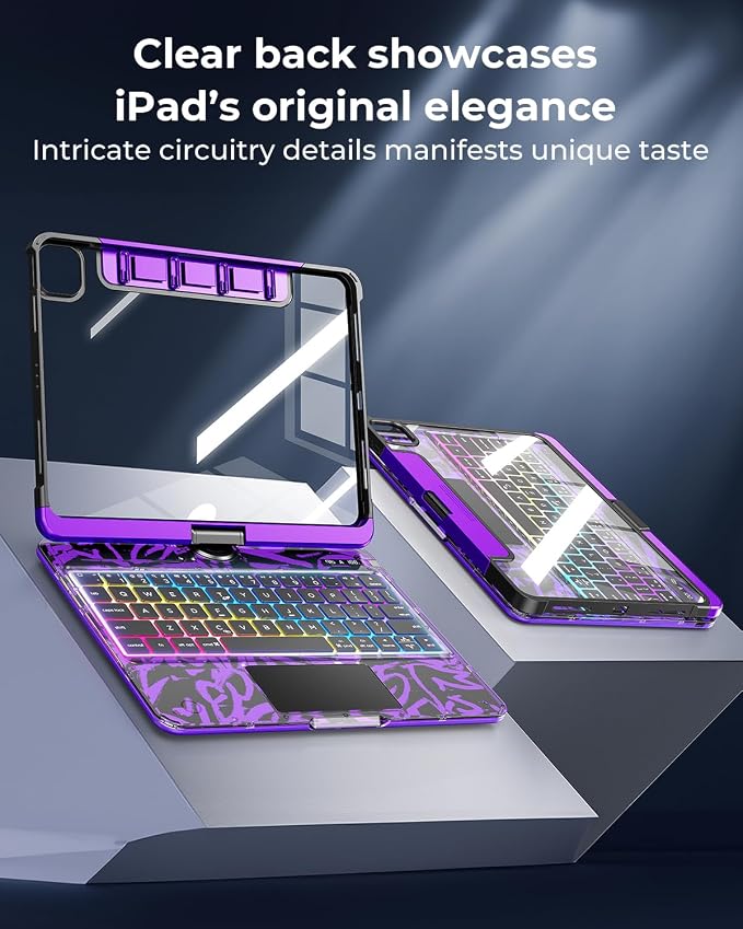 SIEBITU Clear Wireless Keyboard Case