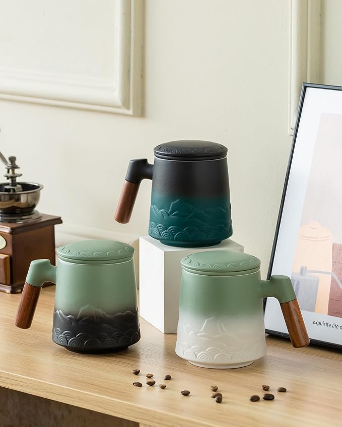 ZENS Tea Mug with Infuser and Lid