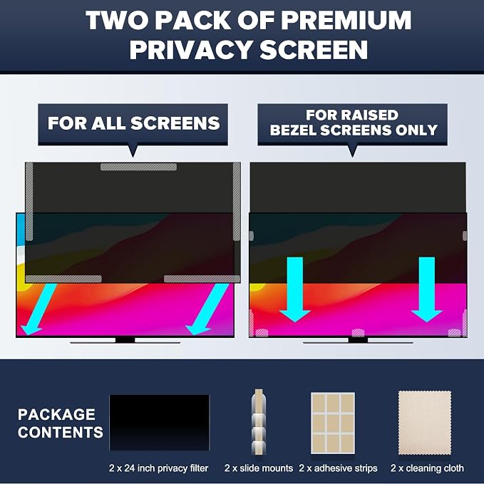 HD Computer Privacy Screen 21.5 inch, Upgraded Computer Privacy Screen