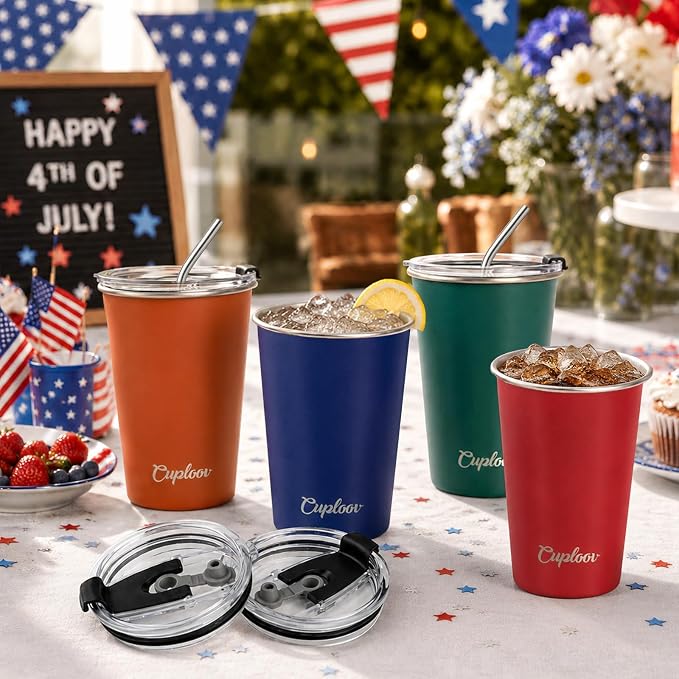 16 oz Stainless Steel Cups