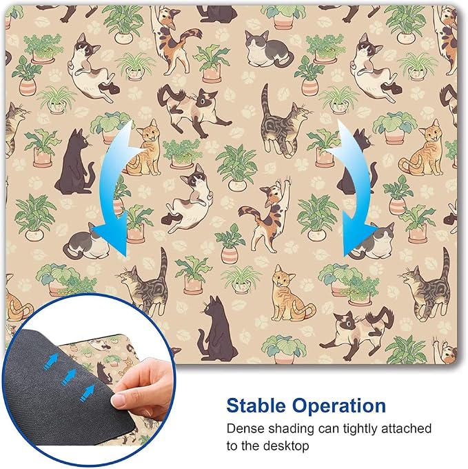 Hokafenle Cute Cats Pattern Mouse Mat