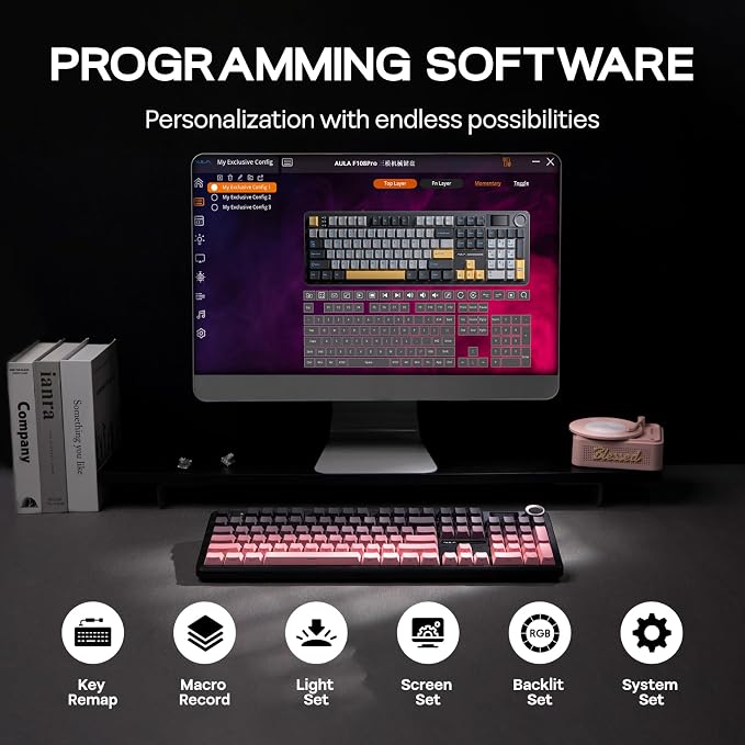 EPOMAKER X Aula F108 PRO Wireless Gaming Keyboard