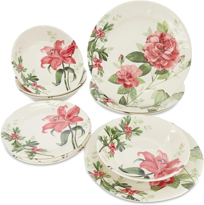 24-Piece Porcelain Dinnerware Set