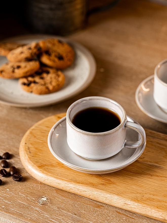 Gomakren 2.5 Ounce Espresso Cups Set of 4