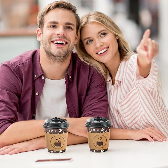 JOLLY PARTY 10oz Disposable Coffee Cups