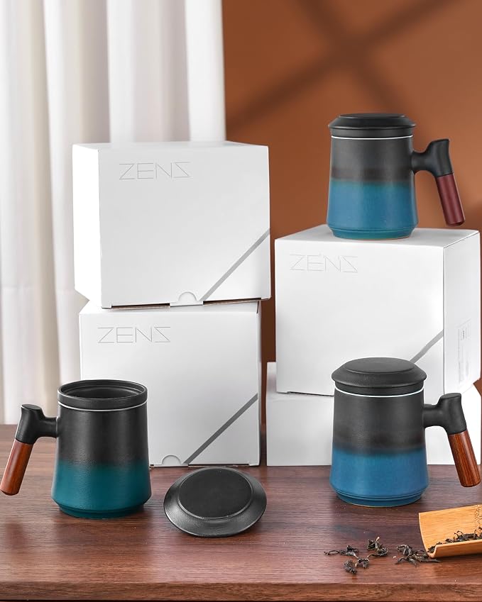ZENS Tea Cup with Infuser and Lid