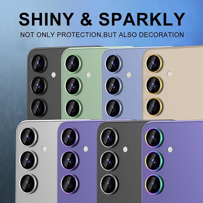 for Samsung Galaxy S25 Plus Camera Lens Protector, Individual Metal Ring