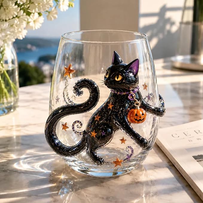 3D Halloween Artisan Glassware Collection Halloween Glass Cups | Drinking Glass