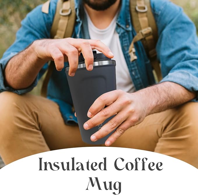 Insulated Travel Coffee Mug, Stainless Steel Coffee Cup
