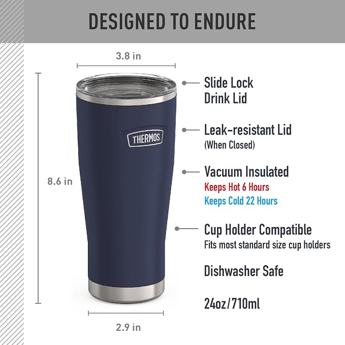 THERMOS Icon Series 24oz Stainless Steel Tumbler