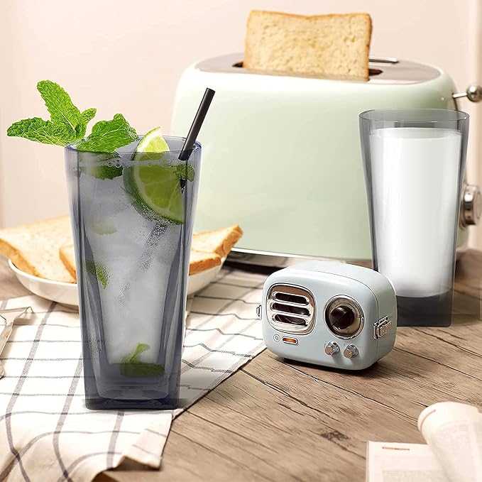 Top-spring 12 Oz Reusable Plastic Water Tumbler 6pcs Grey BPA Free | Thickened