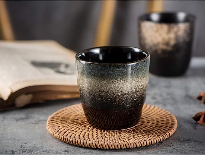 Ceramic Tea Cup, Kung Fu Tea set, Coffee Cup, Yerba Mate Set 4-piece companion