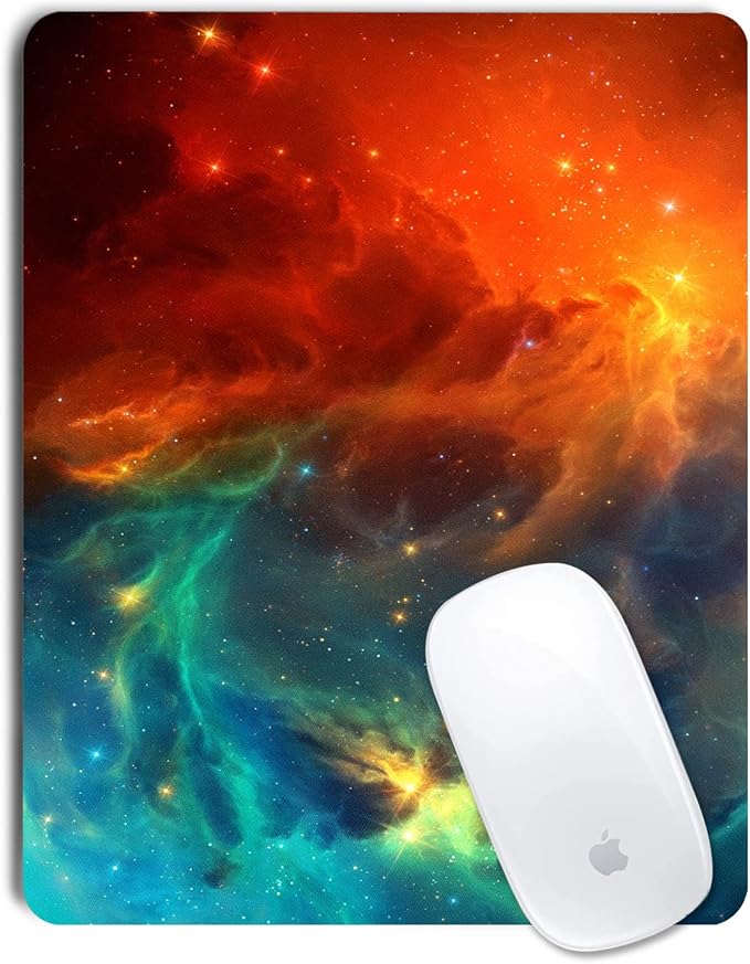 Galaxy Mouse pad, Non-Slip Washable Small Mouse mat 9.5 X 7.9 inch