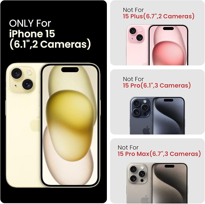 FireNova Designed for iPhone 15 Case, Silicone Upgraded Phone Case with