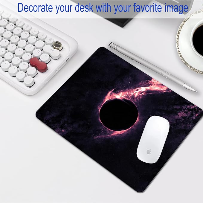 Sci-Fi Galaxy Mouse Pad Personalized Planet Design Computer Laptop Non-Slip