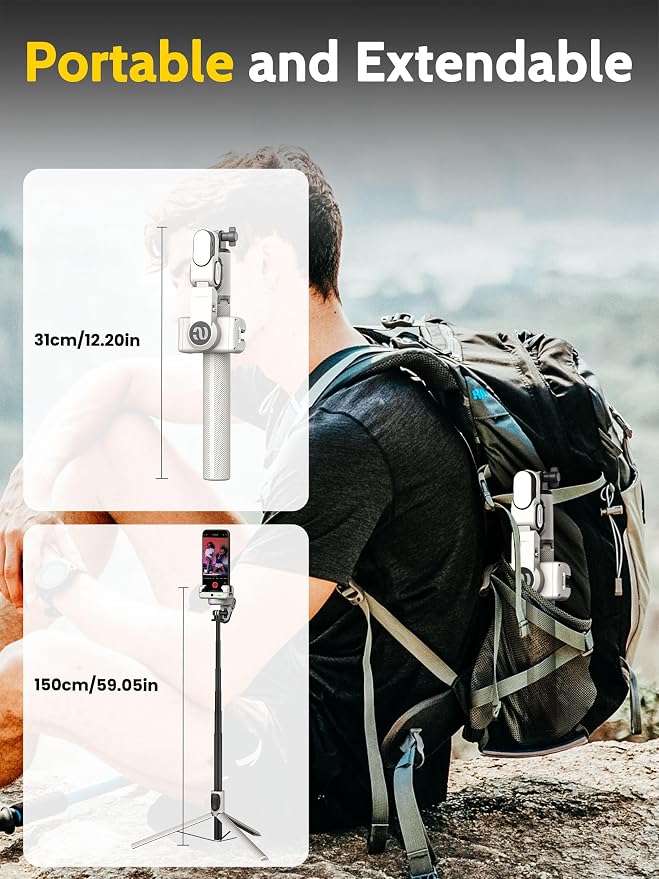 Auto Face Tracking Tripod 360 Rotation w/Stand