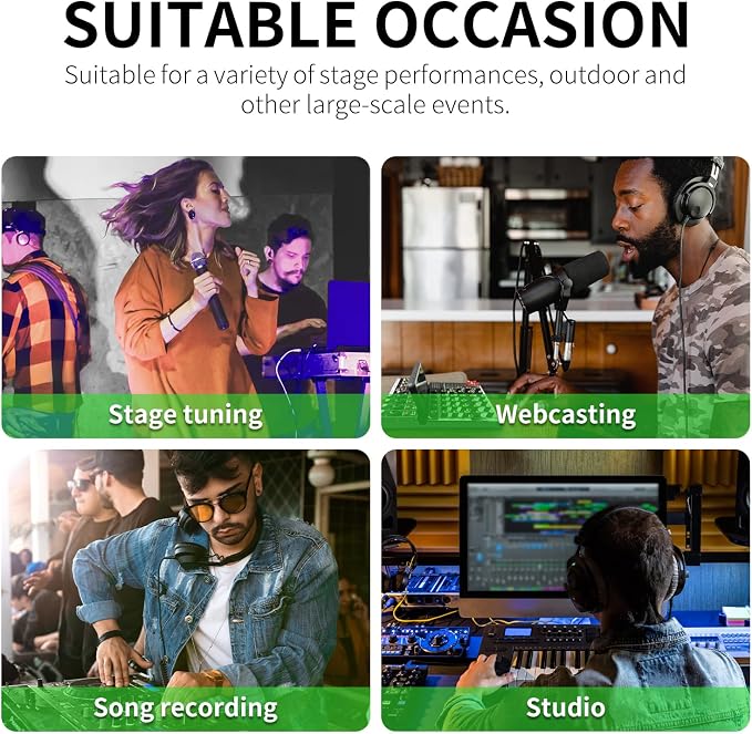 XTUGA 6 Channel Audio Mixer Sound Board Mixing Console, Audio Interface PC USB
