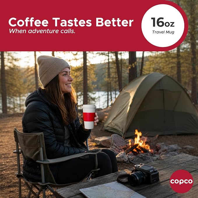Copco Acadia Travel Mug, Cherry Red