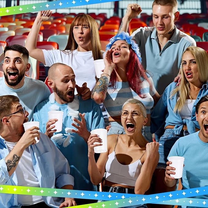 Yungyan 500 Pack 16 oz Stadium Cups Reusable Plastic Cups Blank Drink Stadium