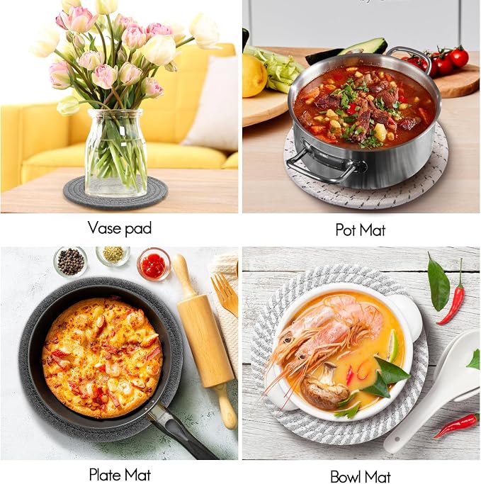 7" Trivets for Hot Dishes, Hot pots and Pans, Professional Home Essentials