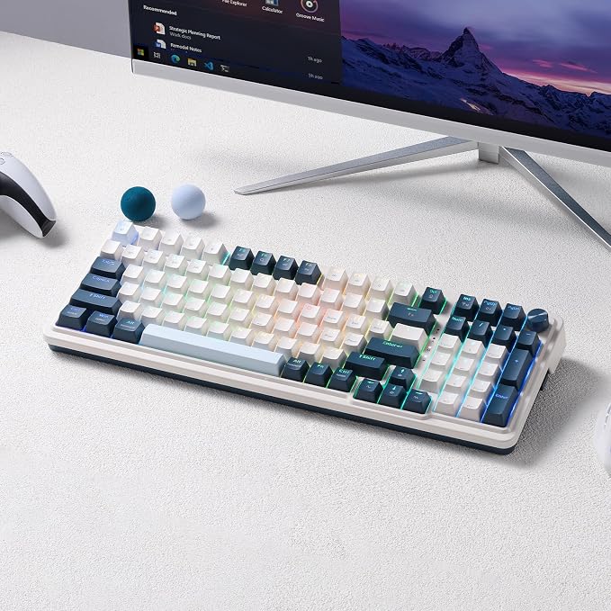 Redragon K686 PRO 98 Keys Wireless Gasket RGB Gaming Keyboard, 3-Mode Win/Mac
