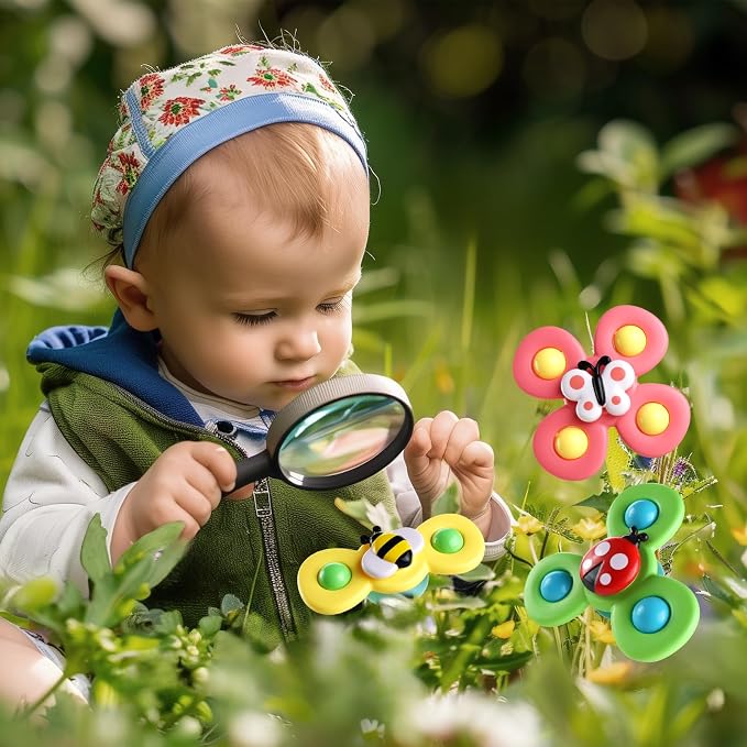 Suction Cup Spinner Airplane Travel Toys