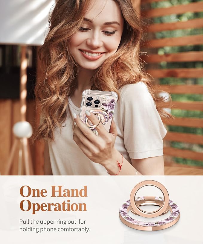 GVIEWIN Magnetic Phone Ring Holder, Compatible