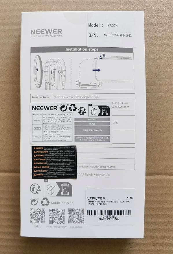 NEEWER 16 Pro Max Cage, Quick Release Video Rig Phone Stabilizer Compatible