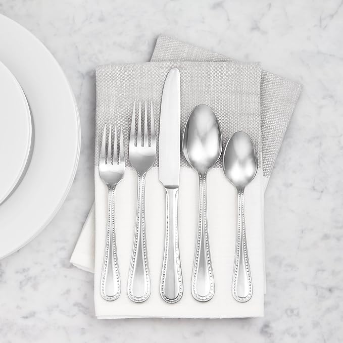 Amazon Basics Stainless Steel Dishwasher Safe Dinner Spoons