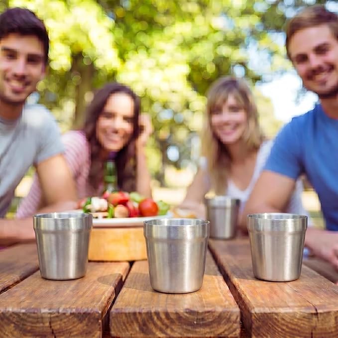 Youda Stainless Steel Cups Set of 4