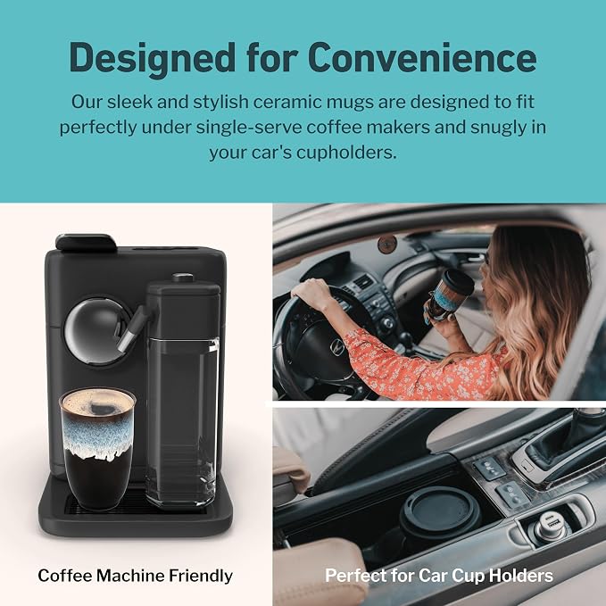 NOVA CERAMICS 12oz Travel Coffee Mug