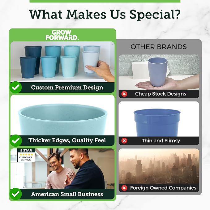 Grow Forward Premium Wheat Straw Cups