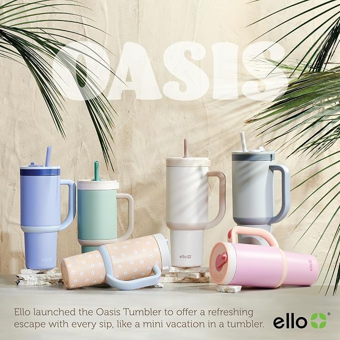 Ello Oasis 40oz Insulated Stainless Steel Tumbler