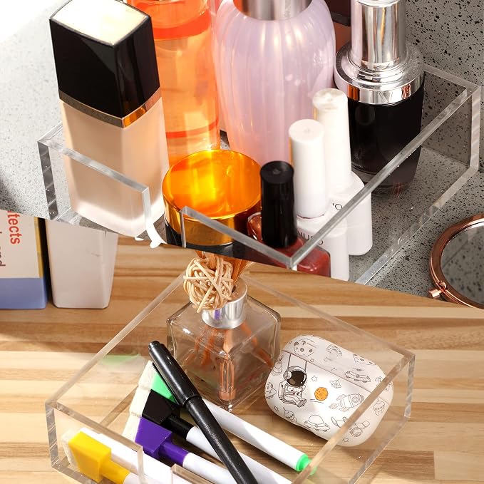 Acrylic Cocktail Napkin Holder for Table, Restaurant