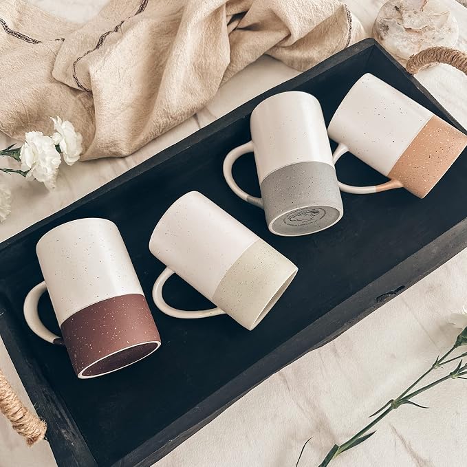 MORA Ceramics 12oz Coffee Mug Set of 4