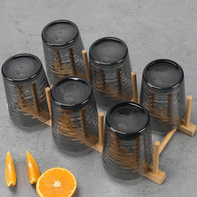 BPA-Free Plastic Tumblers 6 Pack | Reusable Dishwasher Safe | Stackable